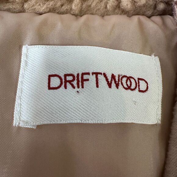 Driftwood Fleece Sherpa Jacket Women’s Large Beige 1/4 Aztec Geometric Pullover - Picture 6 of 9